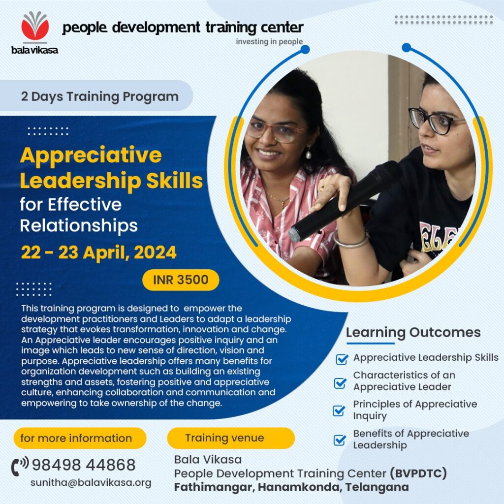 Appreciative Leadership Skills For Effective Relationships